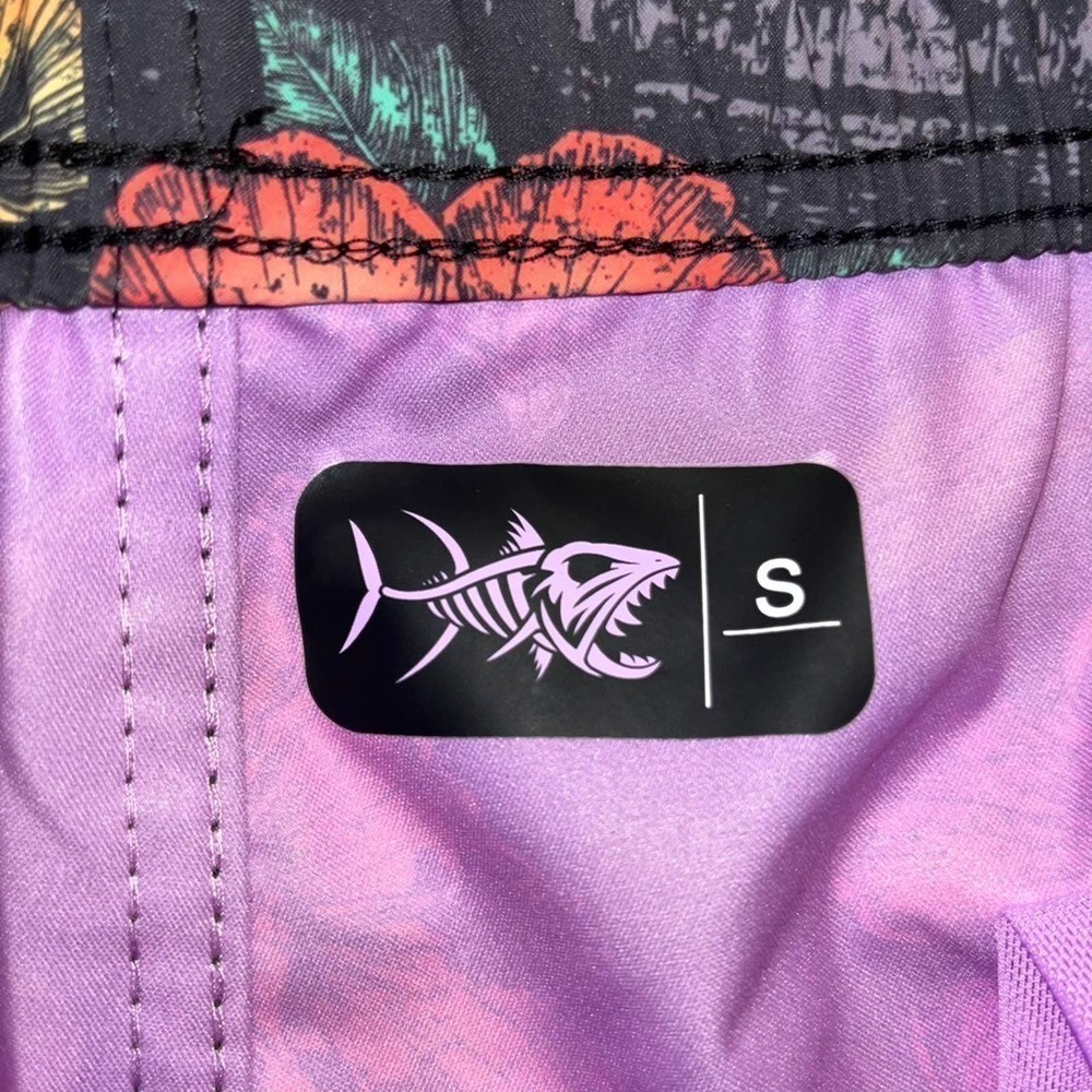 Psycho Tuna Floral Pool Shorts With Waterproof Phone Holder Size Small - Picture 5 of 9